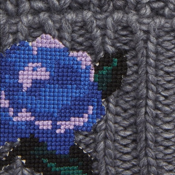 FREE PEOPLE Everything Rosy Beanie NWOT OS Grey - Picture 6 of 6